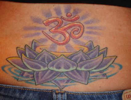 Lower Back Tattoo Of Girl